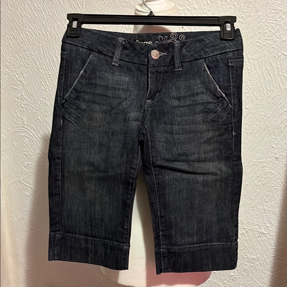 Dark Denim Bermuda Shorts